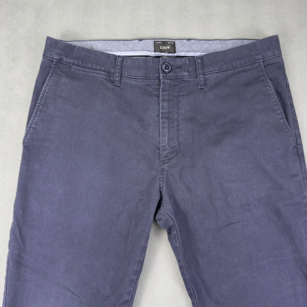 J.Crew 484 Slim Fit Navy Blue Chino Pants Mens 31x27 Casual Trousers